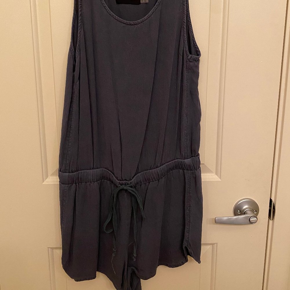 Blue Tank Top Romper